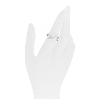 Tiffany Sterling Silver Paloma Picasso Double Loving Heart Ring 52 6 2 of 5