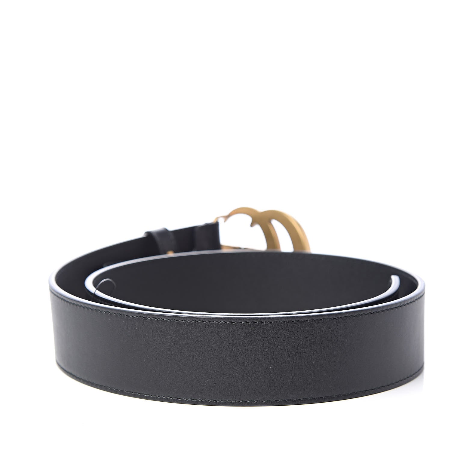 Gucci Calfskin Double G 40mm Belt 80 32 Black 3 of 7