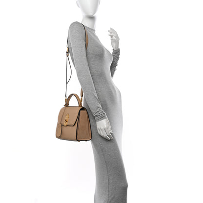 Salvatore Ferragamo Calfskin Suede Small Boxyz Beige 2 of 14
