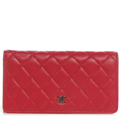 Chanel Lambskin Quilted Yen Wallet Pink 1 of 8