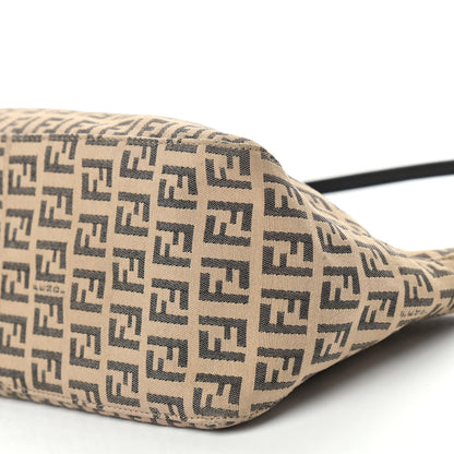 Fendi Zucchino Vitello Pochette Beige Black 10 of 14