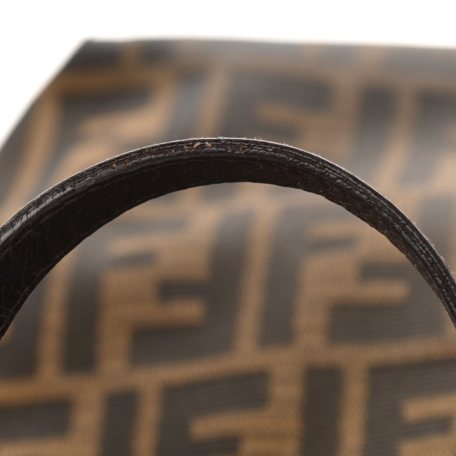 Fendi Zucca Small Chef Shopping Tote Tobacco Moro 10 of 12