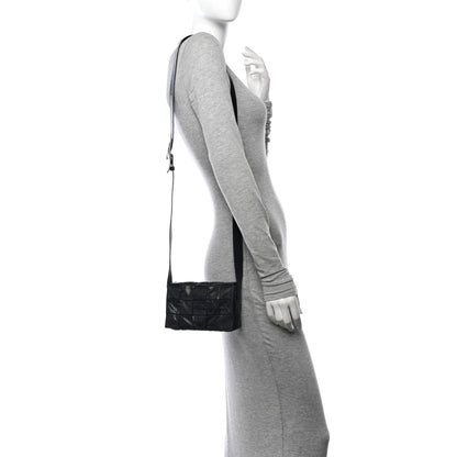Bottega Veneta Paper Calfskin Maxi Intreccio Small Cassette Crossbody Bag Black 2 of 13