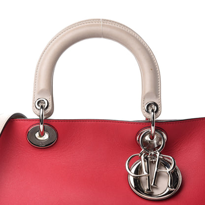 Christian Dior Smooth Calfskin Medium Diorissimo Tote Red 19 of 19