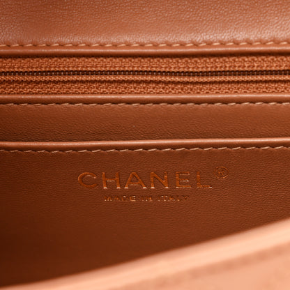 Chanel Lambskin Quilted Mini Rectangular Flap Brown 6 of 11
