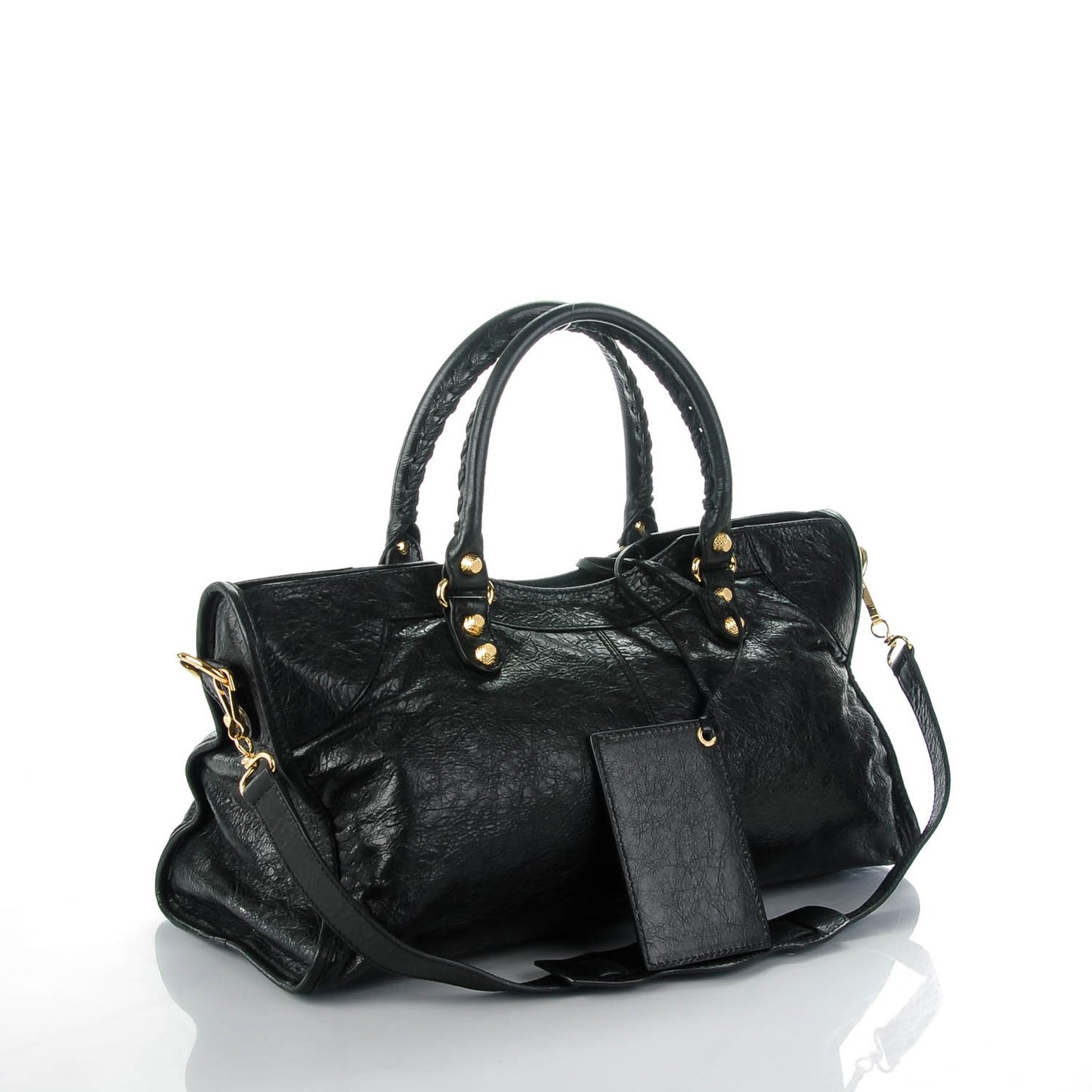 Agneau Giant 12 Gold Hardware Part Time Black