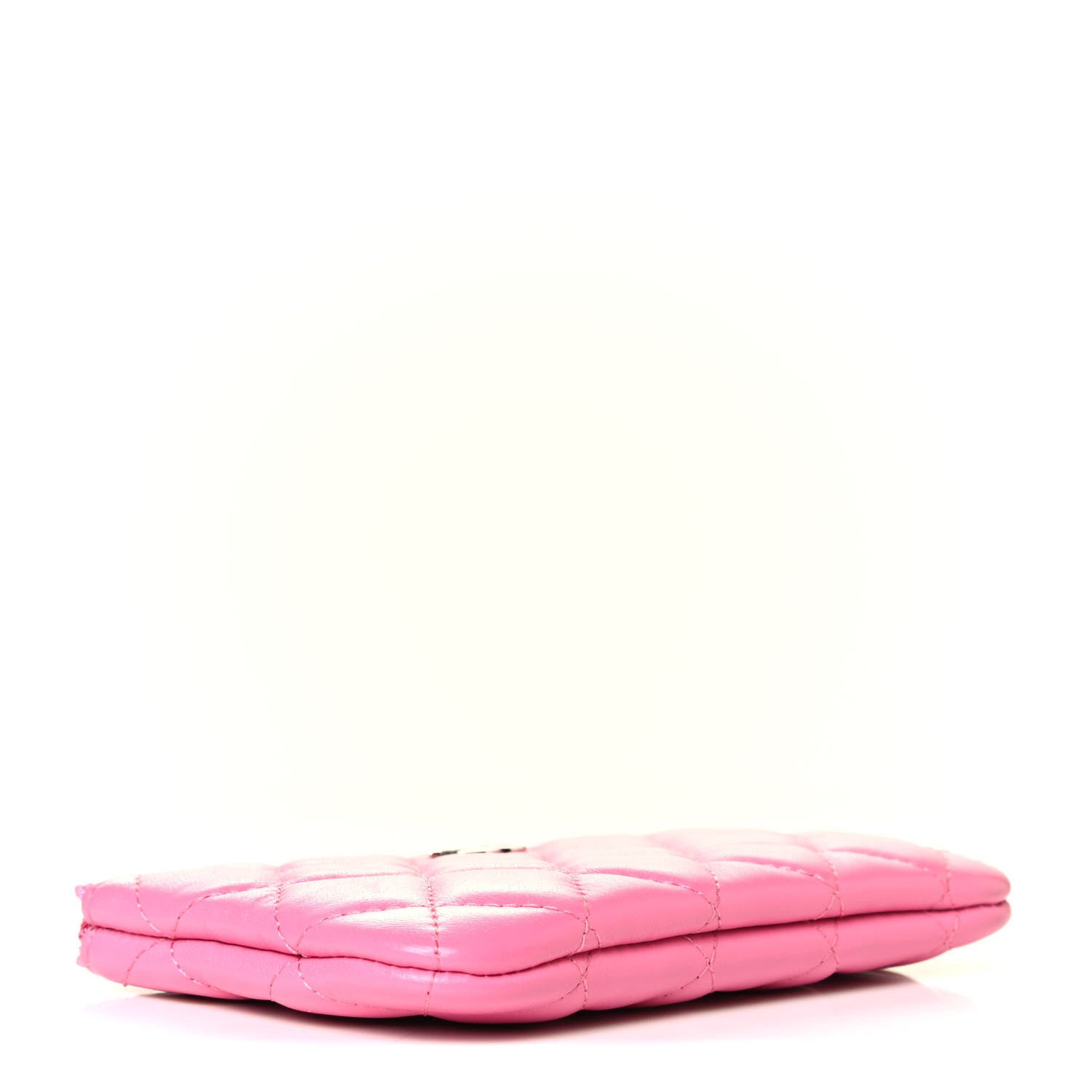 Chanel Lambskin Quilted Small Cosmetic Case Pink 3 of 7