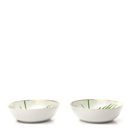 Hermes Porcelain Passifolia Cereal Bowl Set of 2 1 of 9