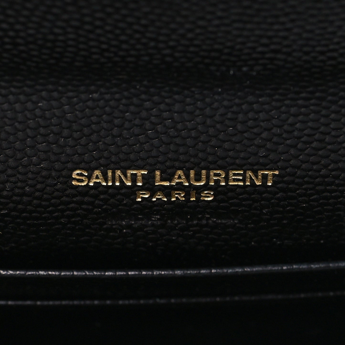 Grain De Poudre Matelasse Chevron Small Monogram Envelope Wallet Black
