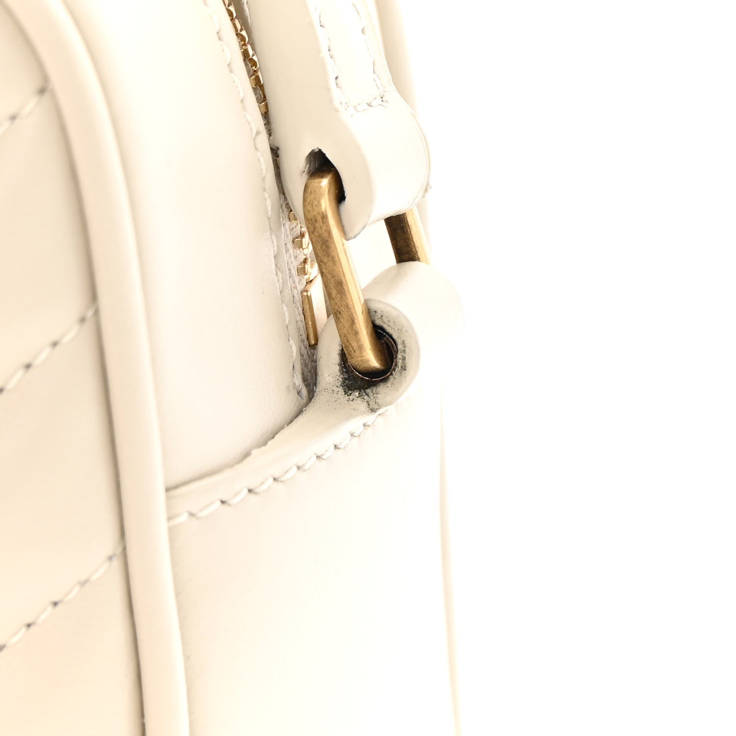 Saint Laurent Calfskin Matelasse Monogram Lou Camera Bag Crema Soft 12 of 13