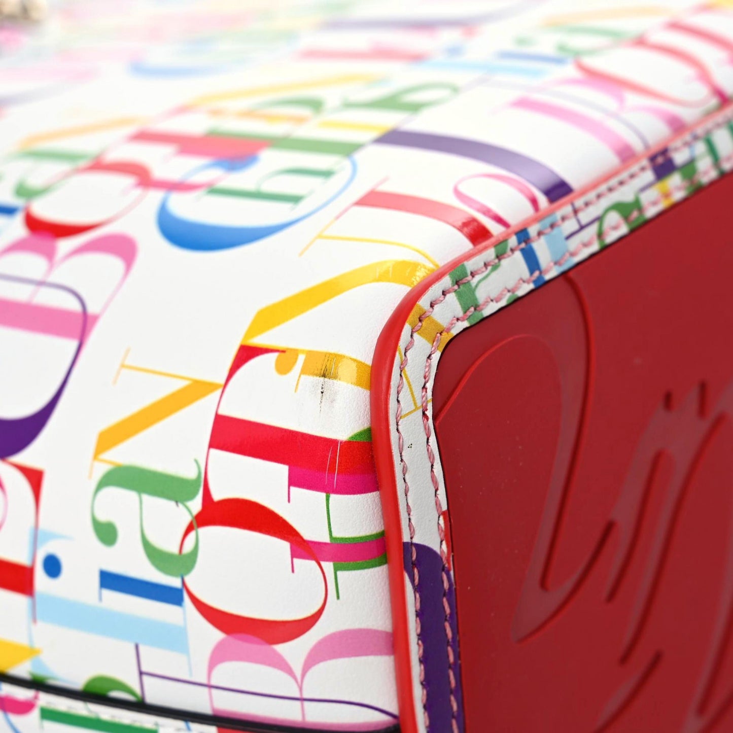 Calfskin Small Cabata Tote White Multicolor