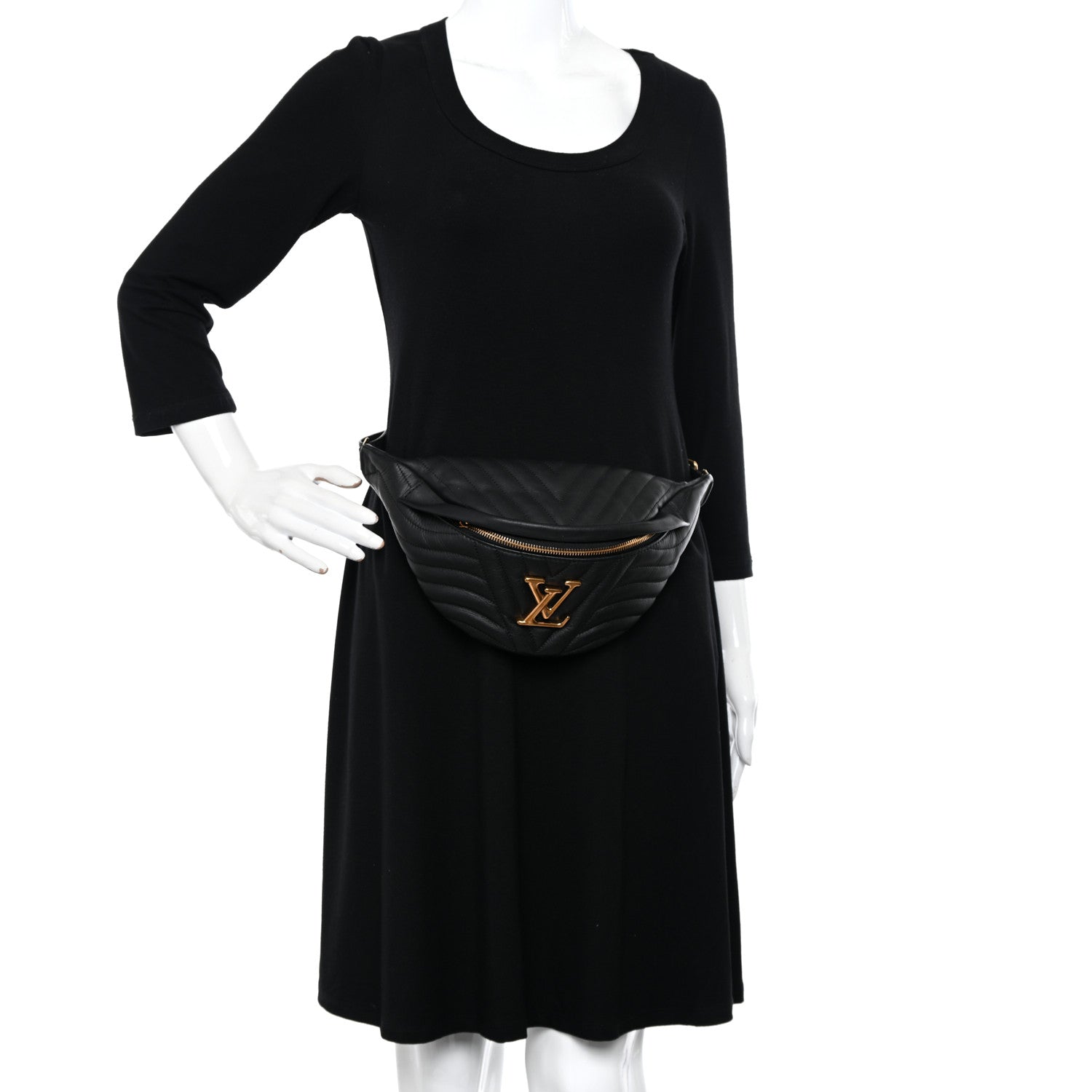 Louis Vuitton Monogram New Wave Bumbag Black 2 of 10