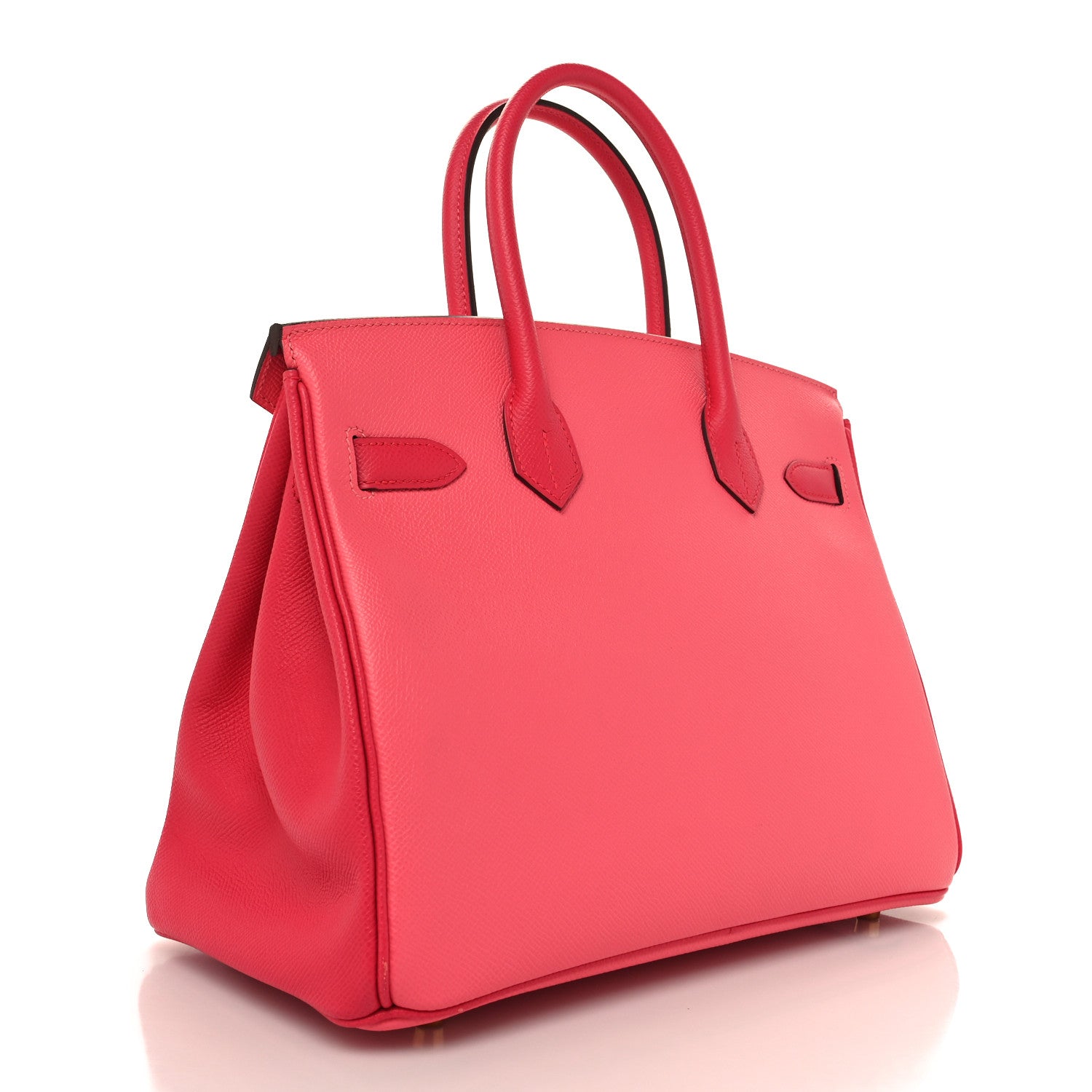 Hermes Epsom Horseshoe Bi-Color Birkin 30 Rose Azalee Rose Extreme 3 of 14