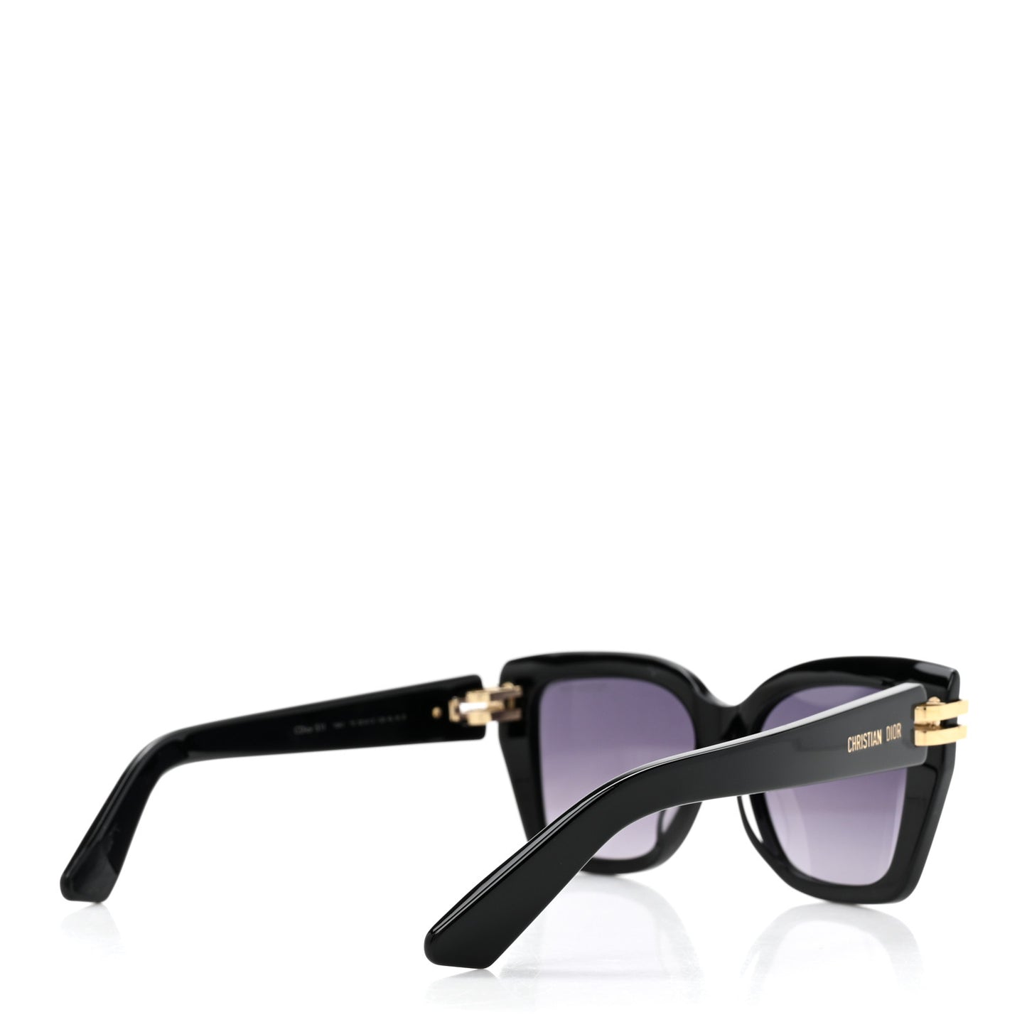 Acetate CDior S1I Square Sunglasses Black