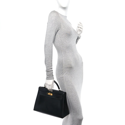 Hermes Box Kelly Sellier 32 Black 2 of 12