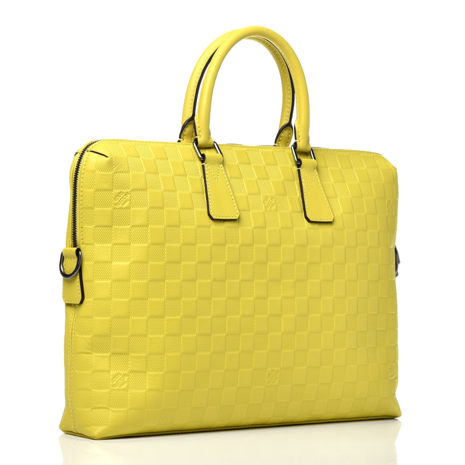 Louis Vuitton Damier Infini Porte-Documents Vert Acide 3 of 9