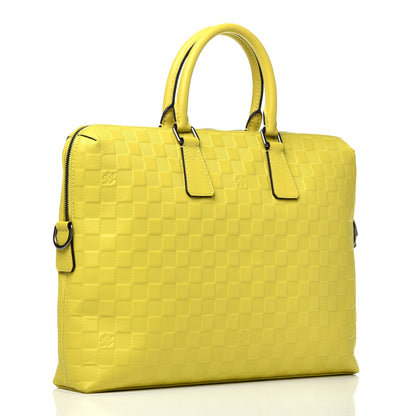 Louis Vuitton Damier Infini Porte-Documents Vert Acide 3 of 9