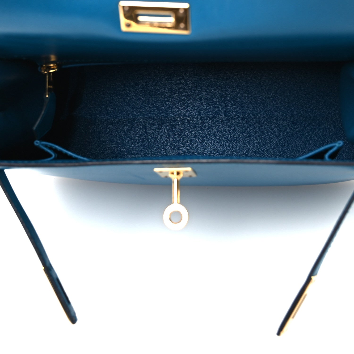 Hermes Box Kelly Sellier 25 Bleu Izmir 1834308 – FASHIONPHILE