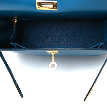 Hermes Box Kelly Sellier 25 Bleu Izmir 5 of 14