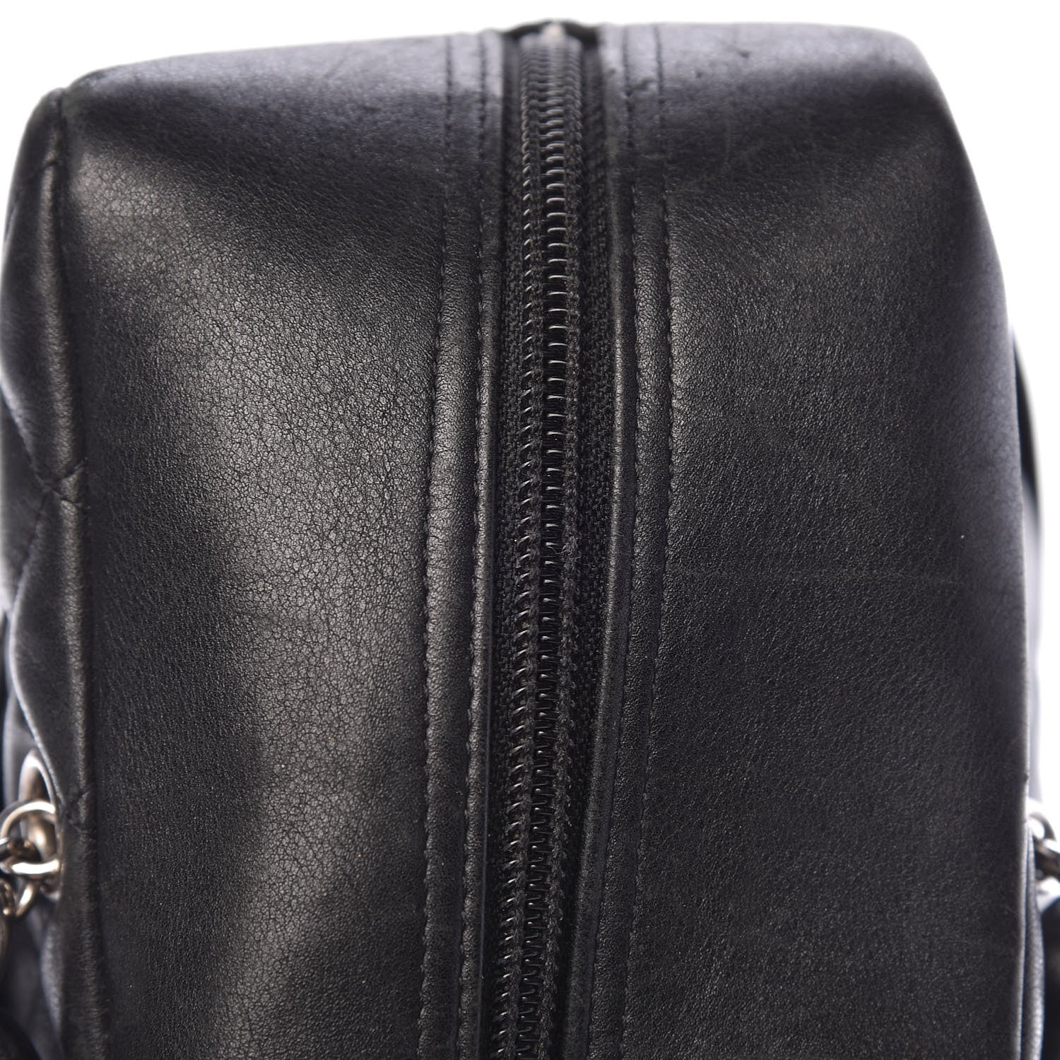 Chanel Calfskin Quilted Large Cambon Bowler Black 20 of 23