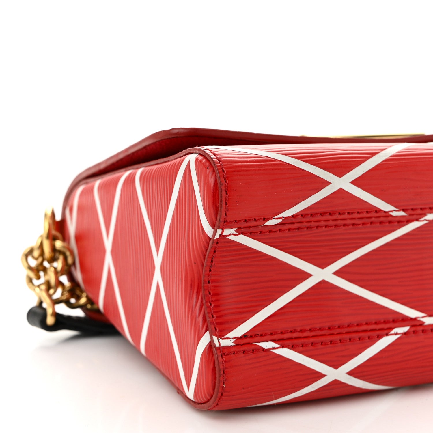 Louis Vuitton Epi Malletage Twist Shoulder Bag PM Rouge 8 of 9