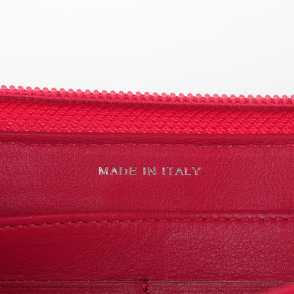 Chanel Patent Camellia Embossed Large Gusset Zip Around Wallet Pink 6 of 8