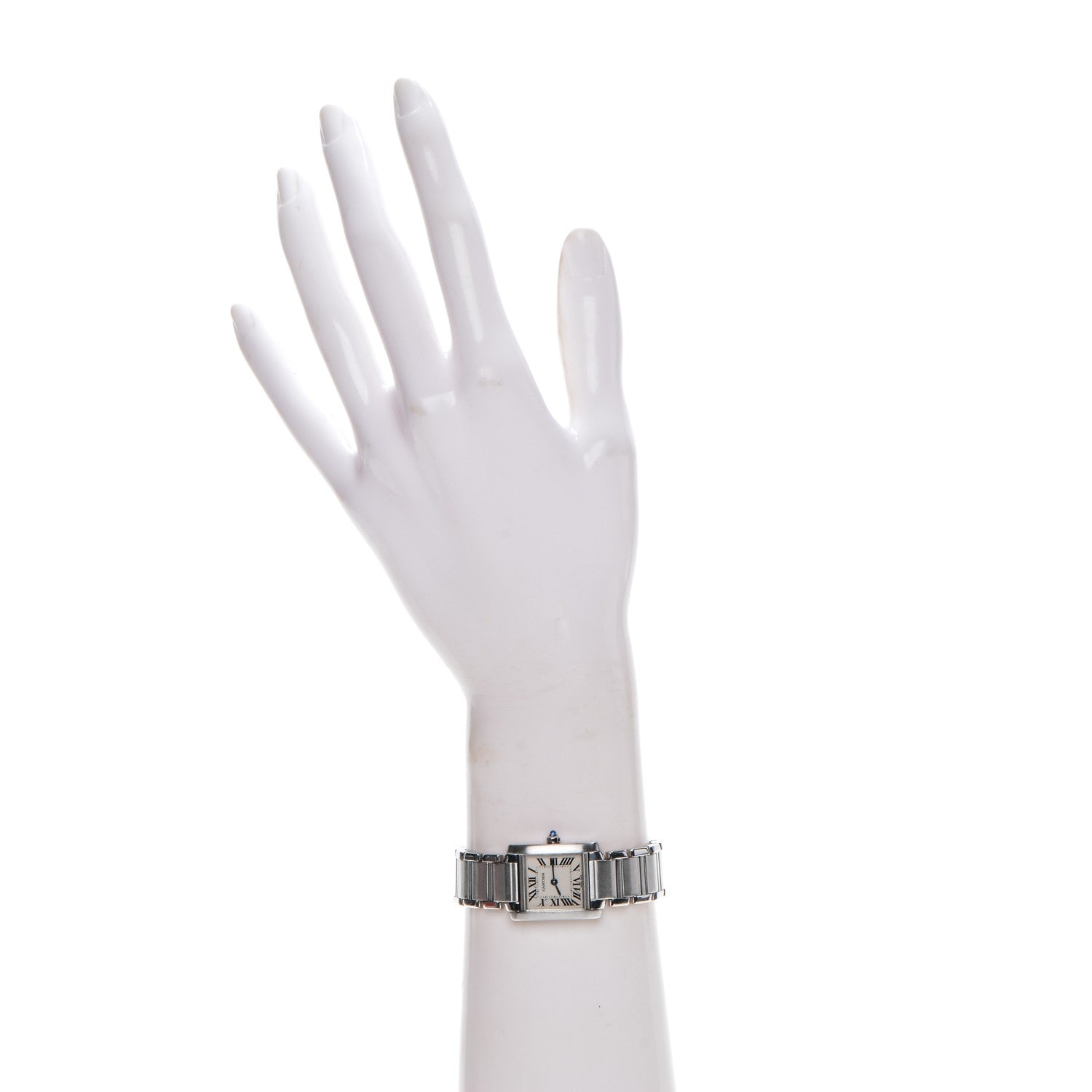 Cartier Stainless Steel 20mm Tank Francaise Quartz Watch 2 of 8