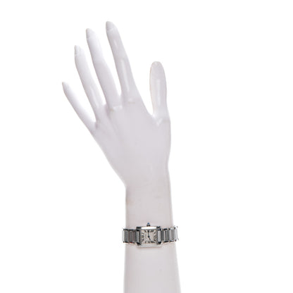 Cartier Stainless Steel 20mm Tank Francaise Quartz Watch 2 of 8
