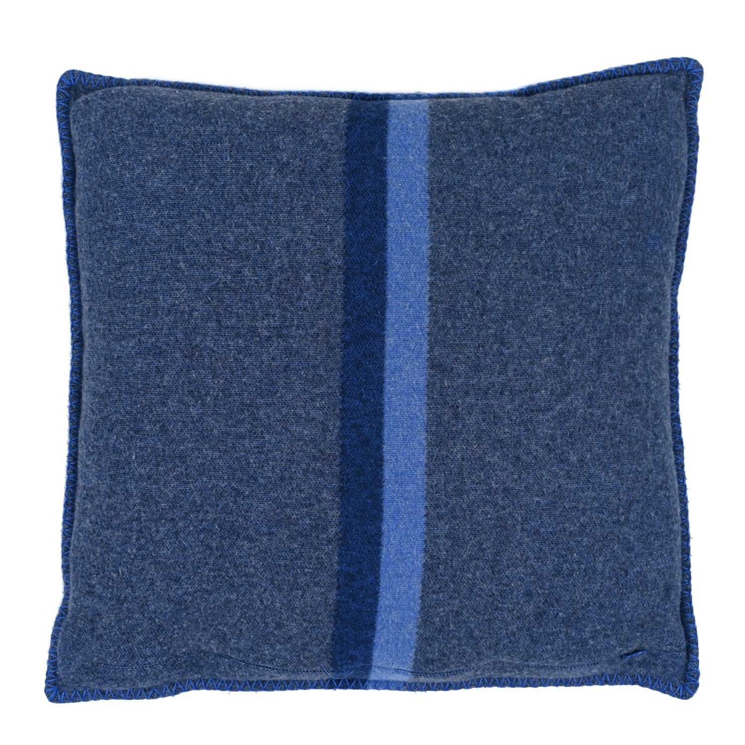 Louis Vuitton Wool Cashmere Cushion Pillow Blue Gray 2 of 4