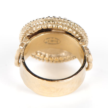 Chanel CC Camellia Ring 5 Gold 3 of 5