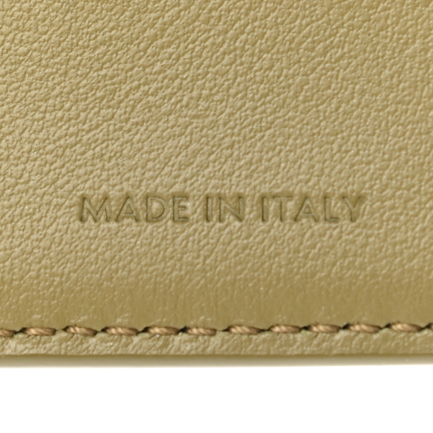 Shiny Calfskin Small Triomphe Wallet Olive