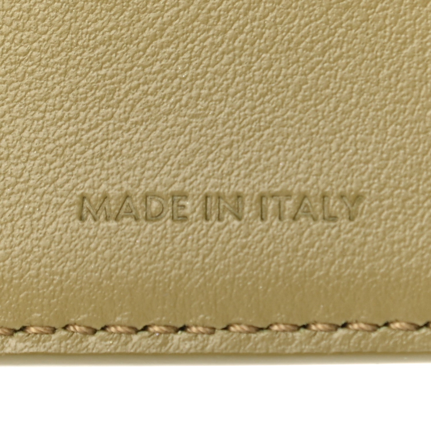 Celine Shiny Calfskin Small Triomphe Wallet Olive 7 of 8
