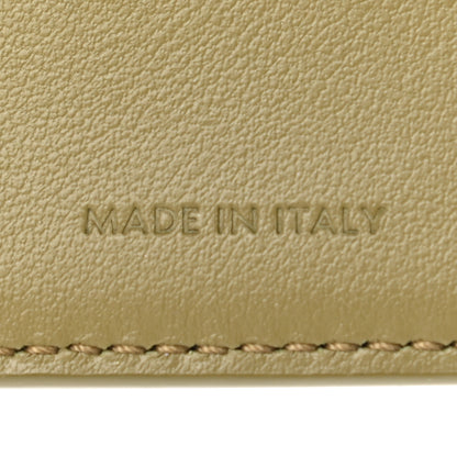 Celine Shiny Calfskin Small Triomphe Wallet Olive 7 of 8