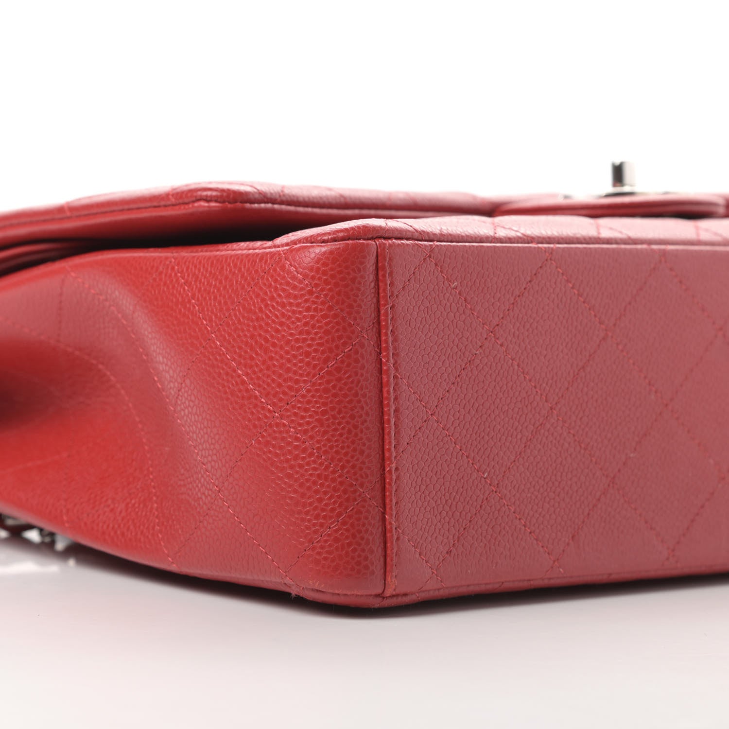 Chanel Caviar Quilted Maxi Double Flap Red 9 of 13