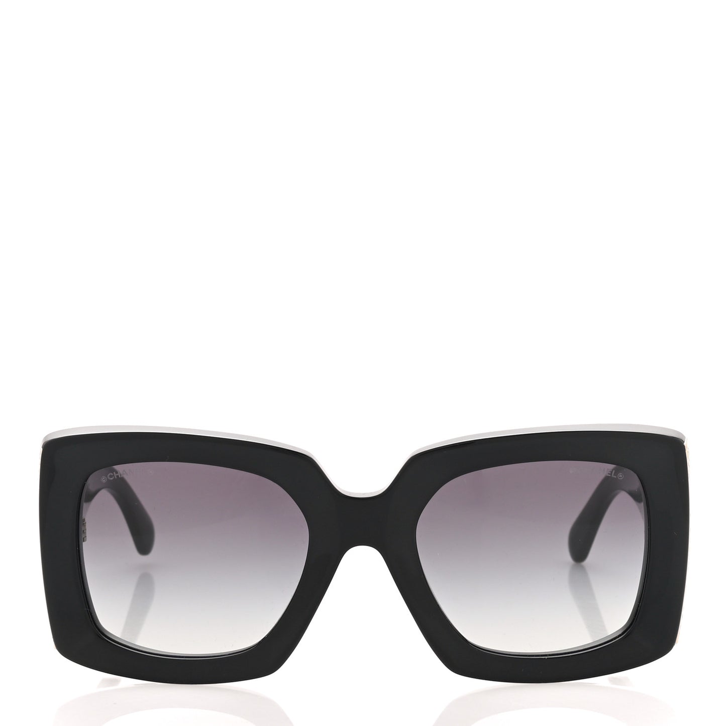 Acetate Rectangle Sunglasses 5435 Black