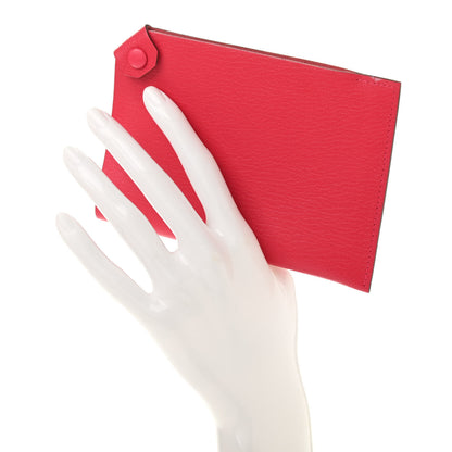 Hermes Chevre Chamkila Tarmac PM Passport Holder Rose Extreme 2 of 7