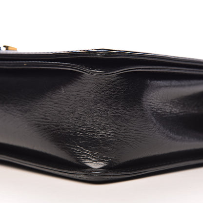 Chanel Aged Glazed Calfskin Quilted Large Boy Flap Black 14 of 16