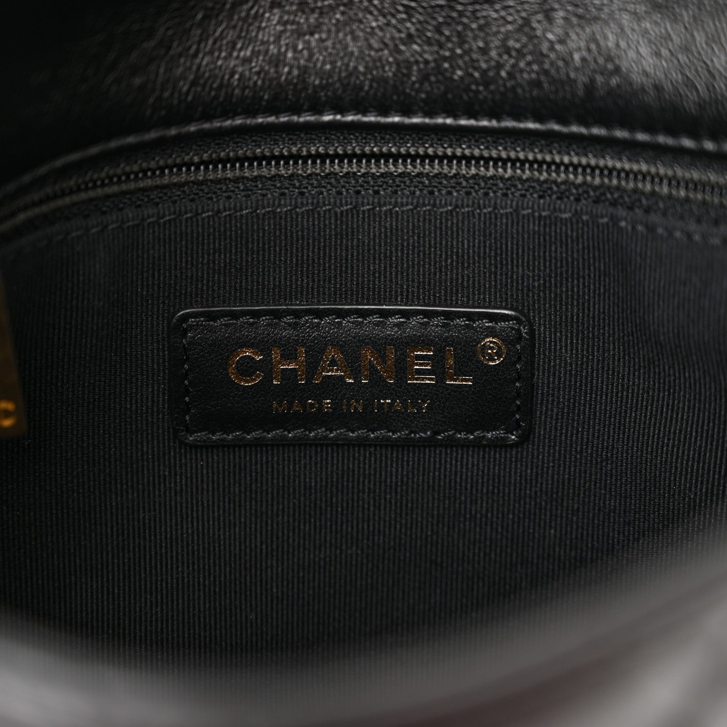 Chanel Lambskin Quilted Small Lacquered Chain Flap Black 6 of 10