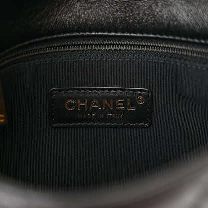 Chanel Lambskin Quilted Small Lacquered Chain Flap Black 6 of 10