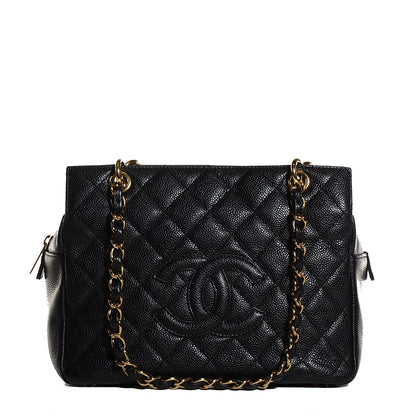 Chanel Caviar Quilted Petit Timeless Tote PTT Black 1 of 7