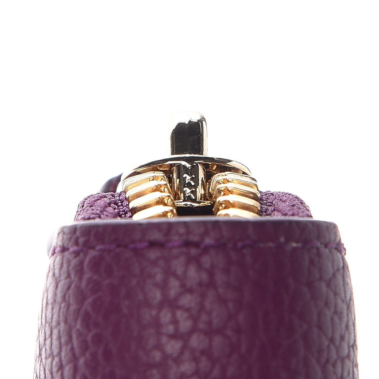 Calfskin Fontanellas Park Avenue Milla Zip Around Wallet Purple