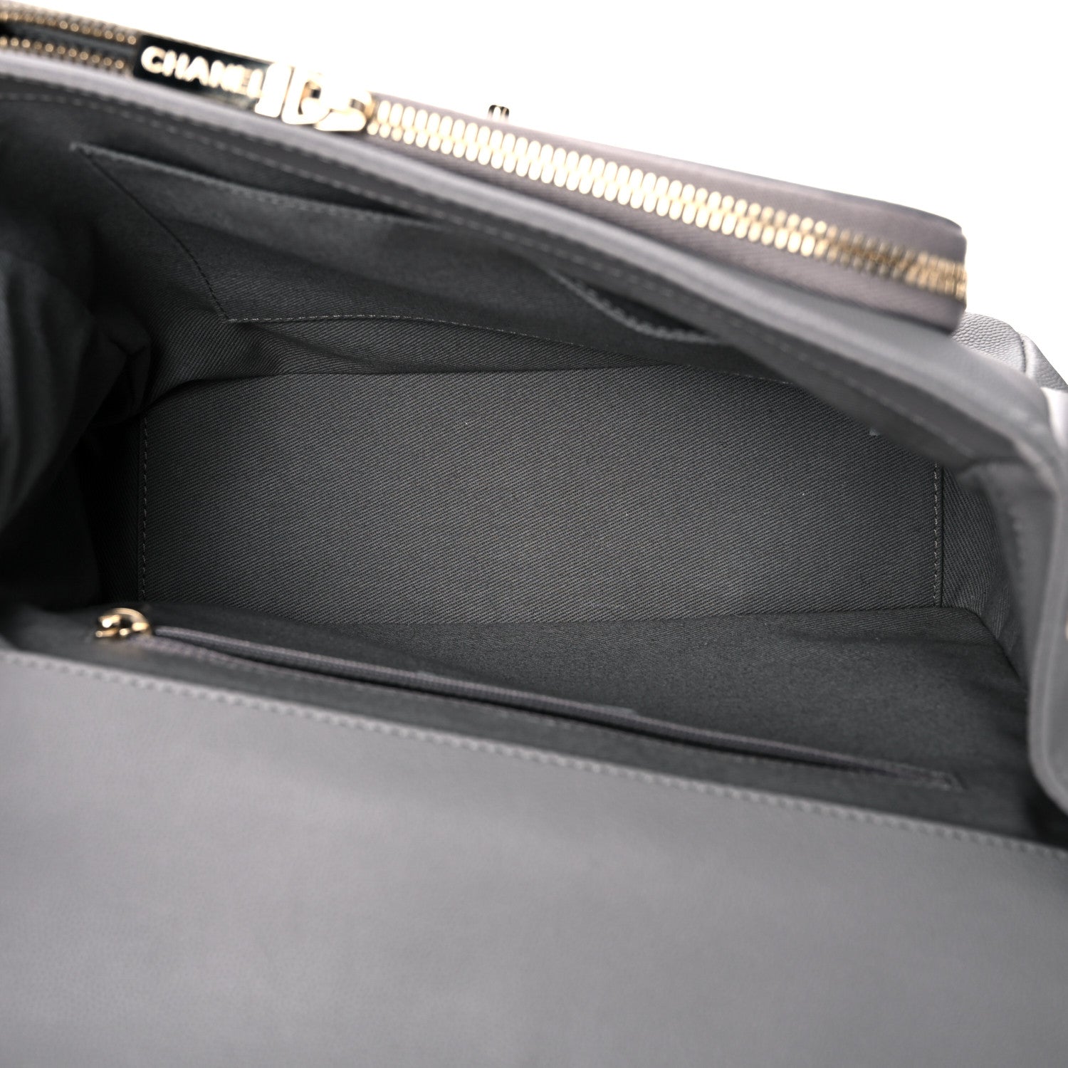 Chanel Caviar Quilted Large Business Affinity Flap Grey 5 of 14