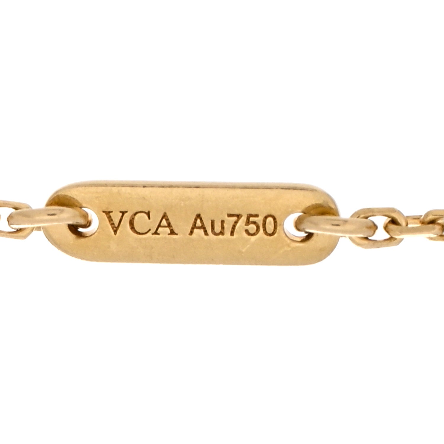 Van Cleef & Arpels 18K Yellow Gold Mother of Pearl Sweet Alhambra Bracelet 3 of 5
