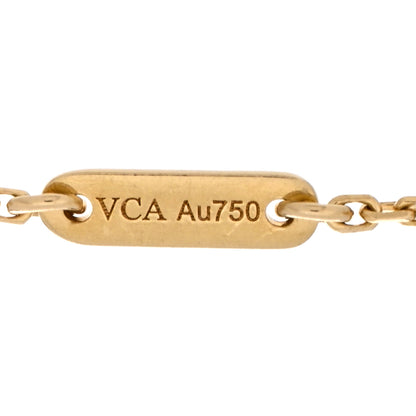 Van Cleef & Arpels 18K Yellow Gold Mother of Pearl Sweet Alhambra Bracelet 3 of 5
