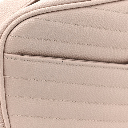 Saint Laurent Grain De Poudre Matelasse Monogram Mini Lou Camera Bag Marble Pink 11 of 14