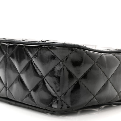 Chanel Patent Quilted Tassel Camera Case Black 10 of 10