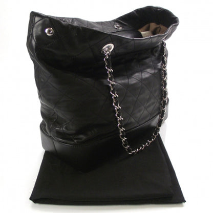 Chanel Leather Large VIP Diamond Stitched Tote Bag Black 3 of 10