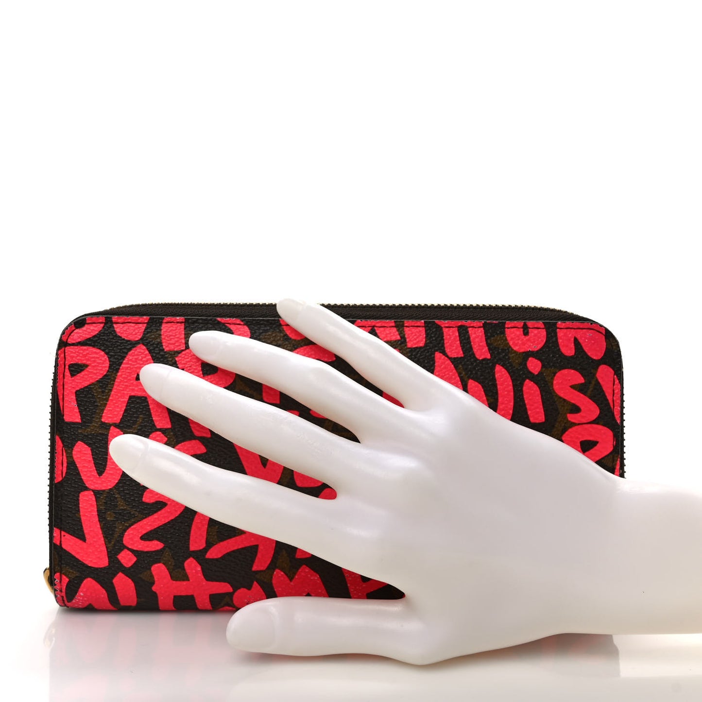 Monogram Graffiti Zippy Wallet Fuchsia