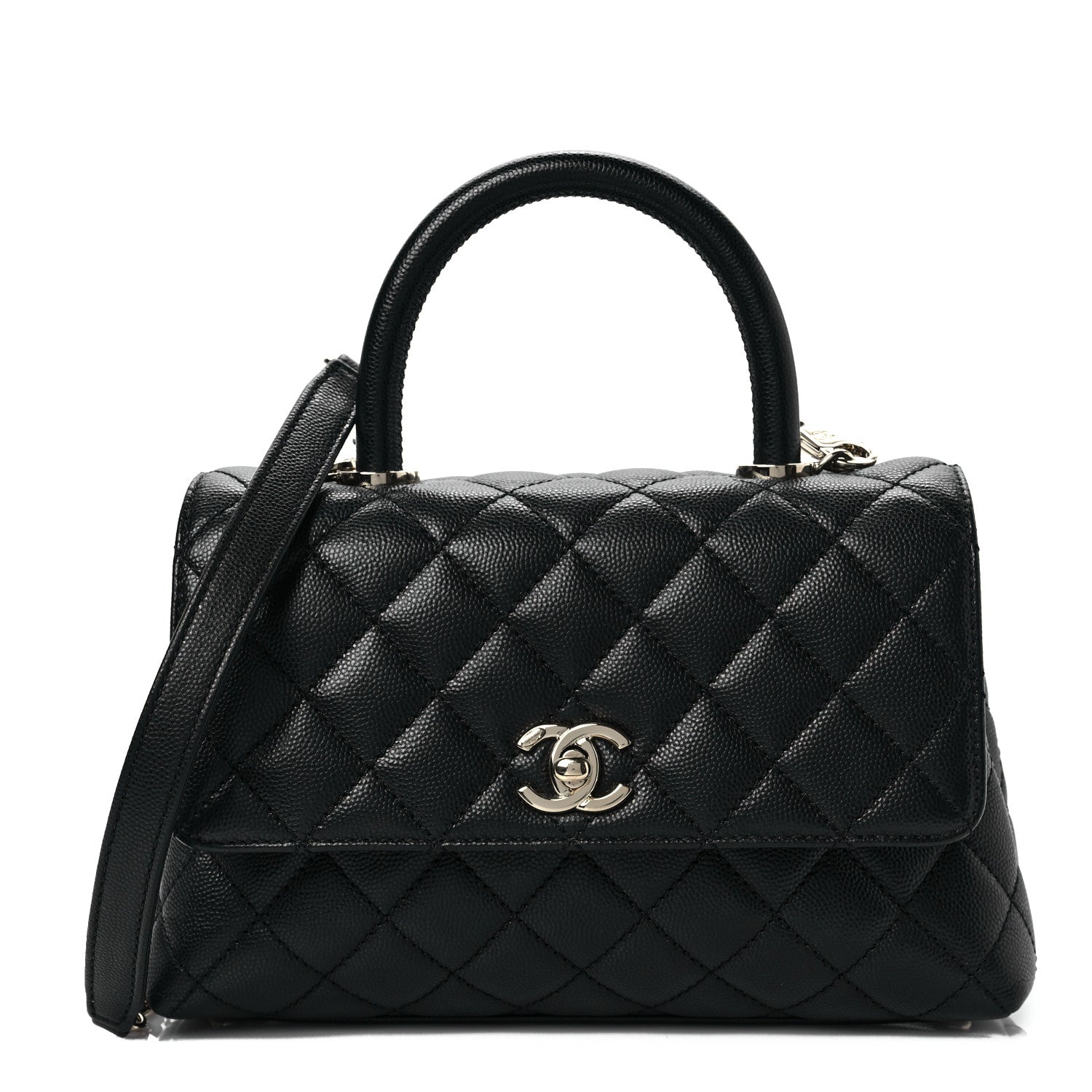 Chanel Caviar Quilted Mini Coco Handle Flap Black 1 of 8