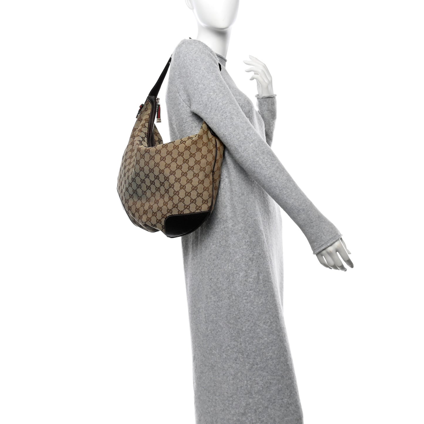 Monogram Large Princy Hobo Dark Brown